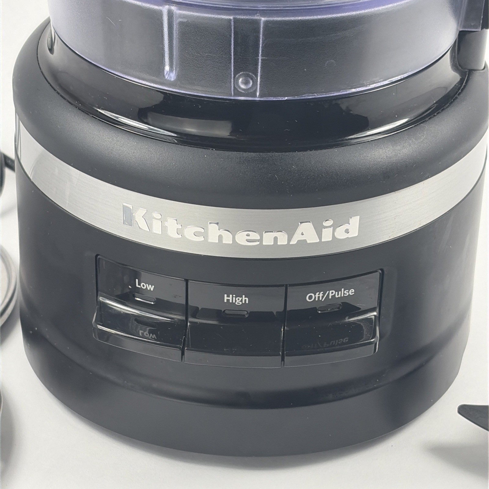 KitchenAid KFP0719BM 7 Cup Food Processor – Black Matte -With Accessories