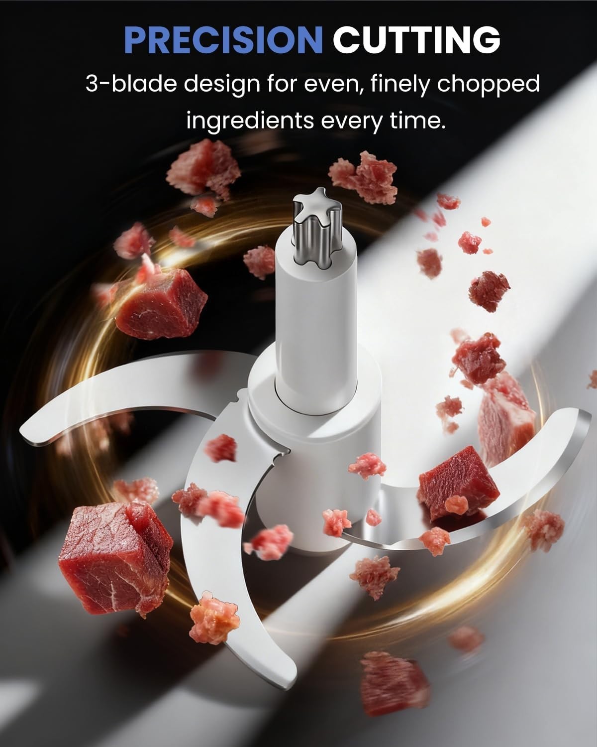 LINKChef 6 Cup Food Processor 250W Electric Meat Grinder Vegetable Chopper