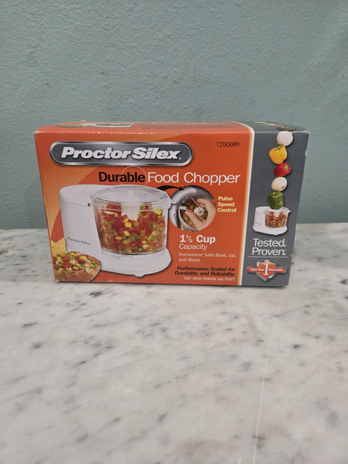 Proctor Silex 1.5 Cup Food Chopper – White 72500RY