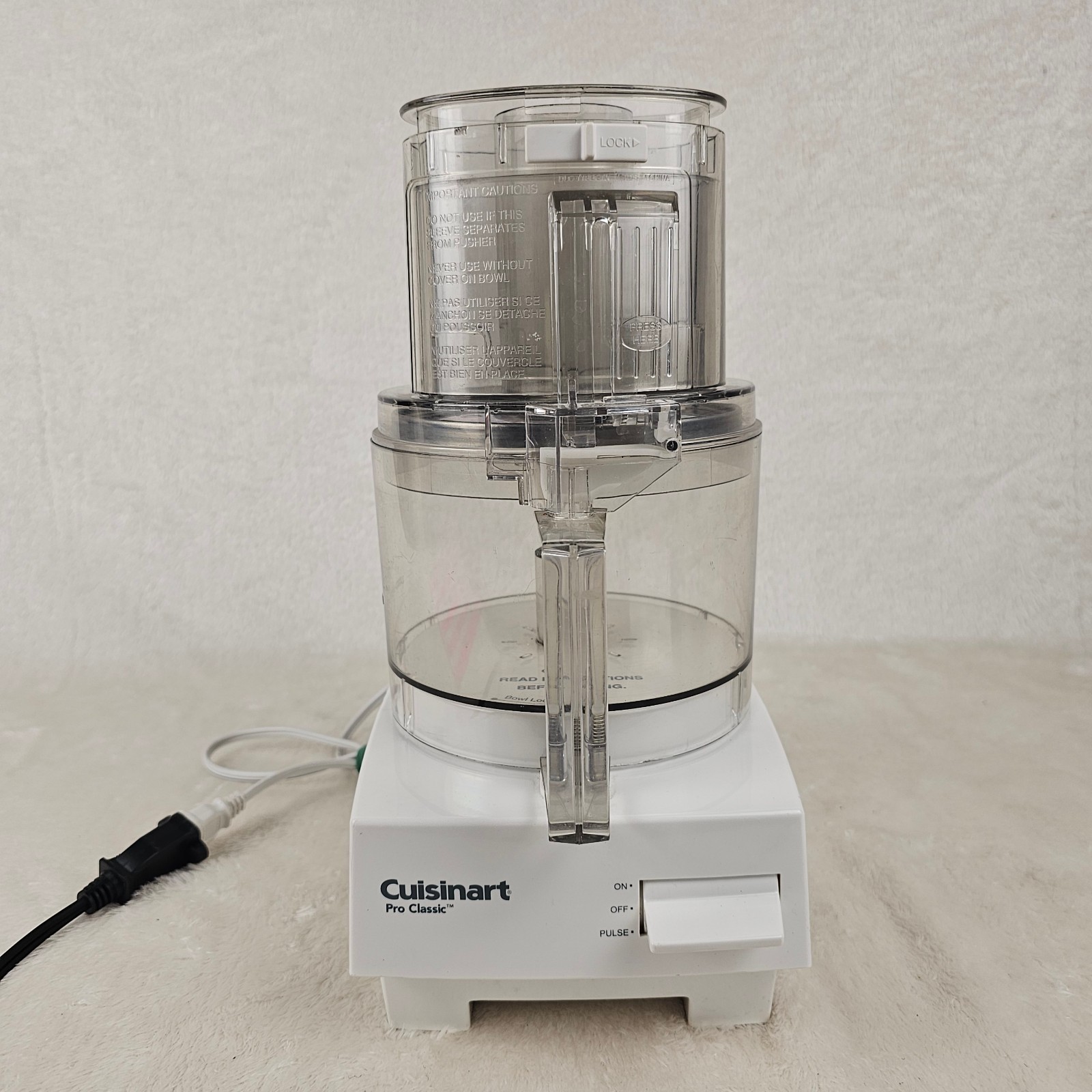 Vintage Cuisinart 7-Cup Pro Classic DLC-10S Food Processor Juicer