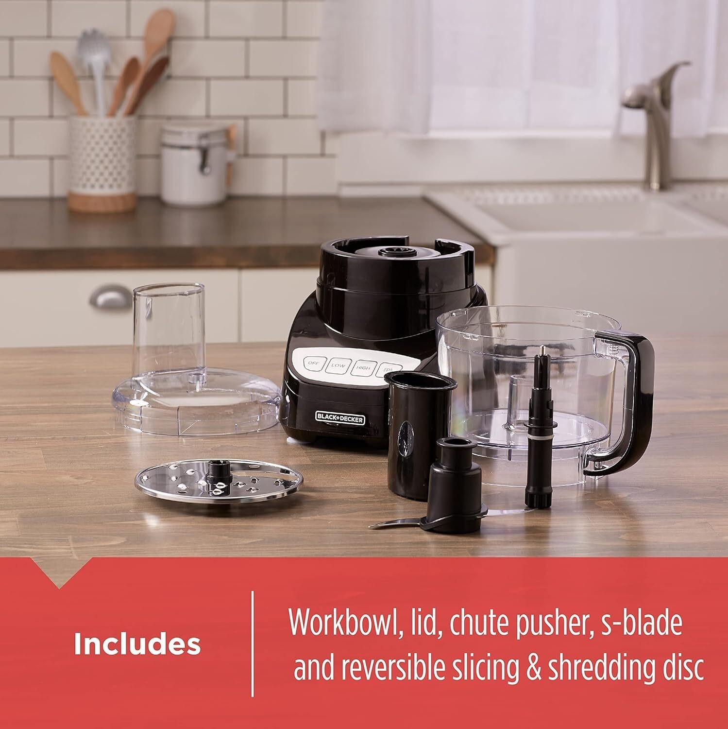 Durable 450W 8-Cup Compact Kitchen Food Processor for Home Easy Assembly US