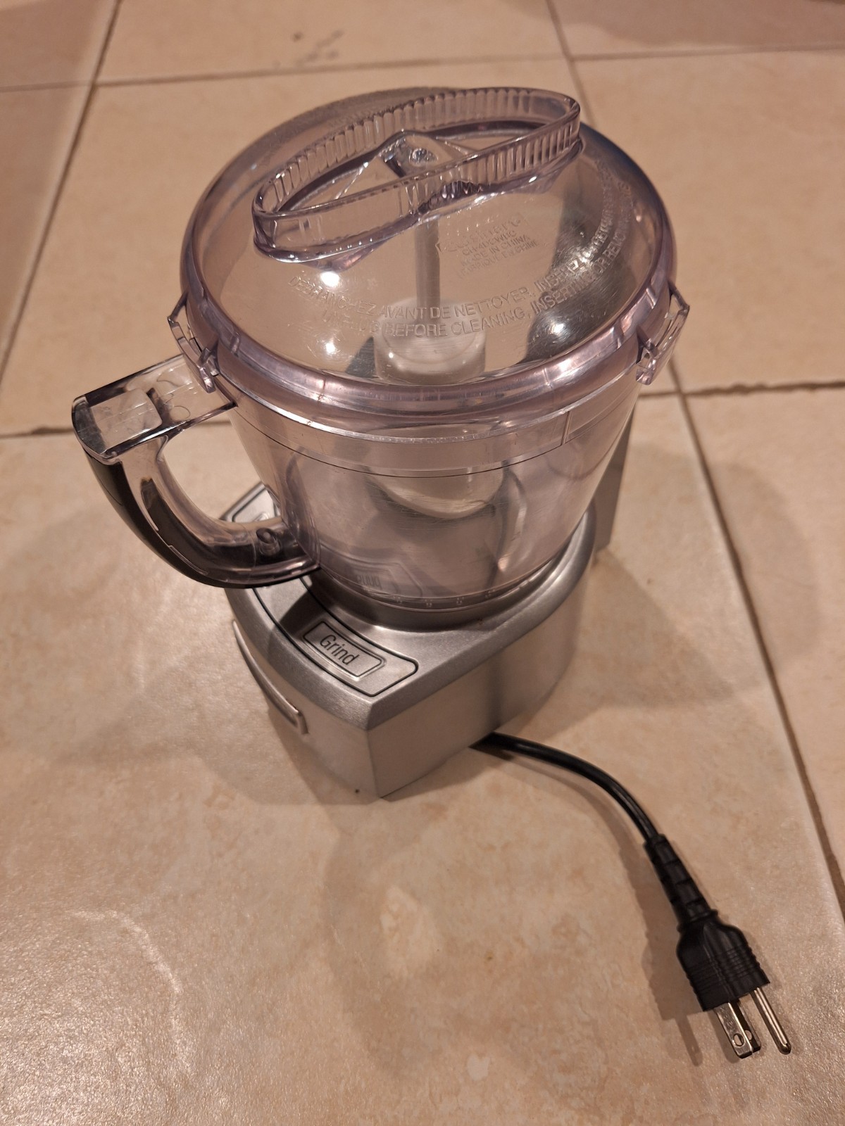 Cuisinart Mini-Prep Plus 4-Cup Food Processor Silver CGC-4PC5 working used