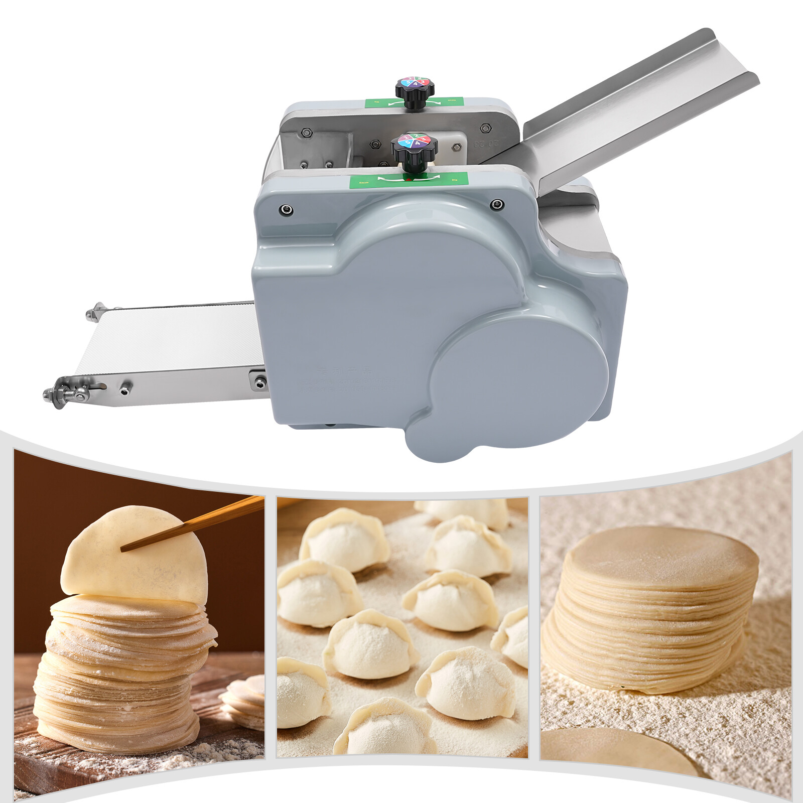 110V Automatic Dumpling Skin Machine Dumpling Wrapper Maker 60 Pieces/Min