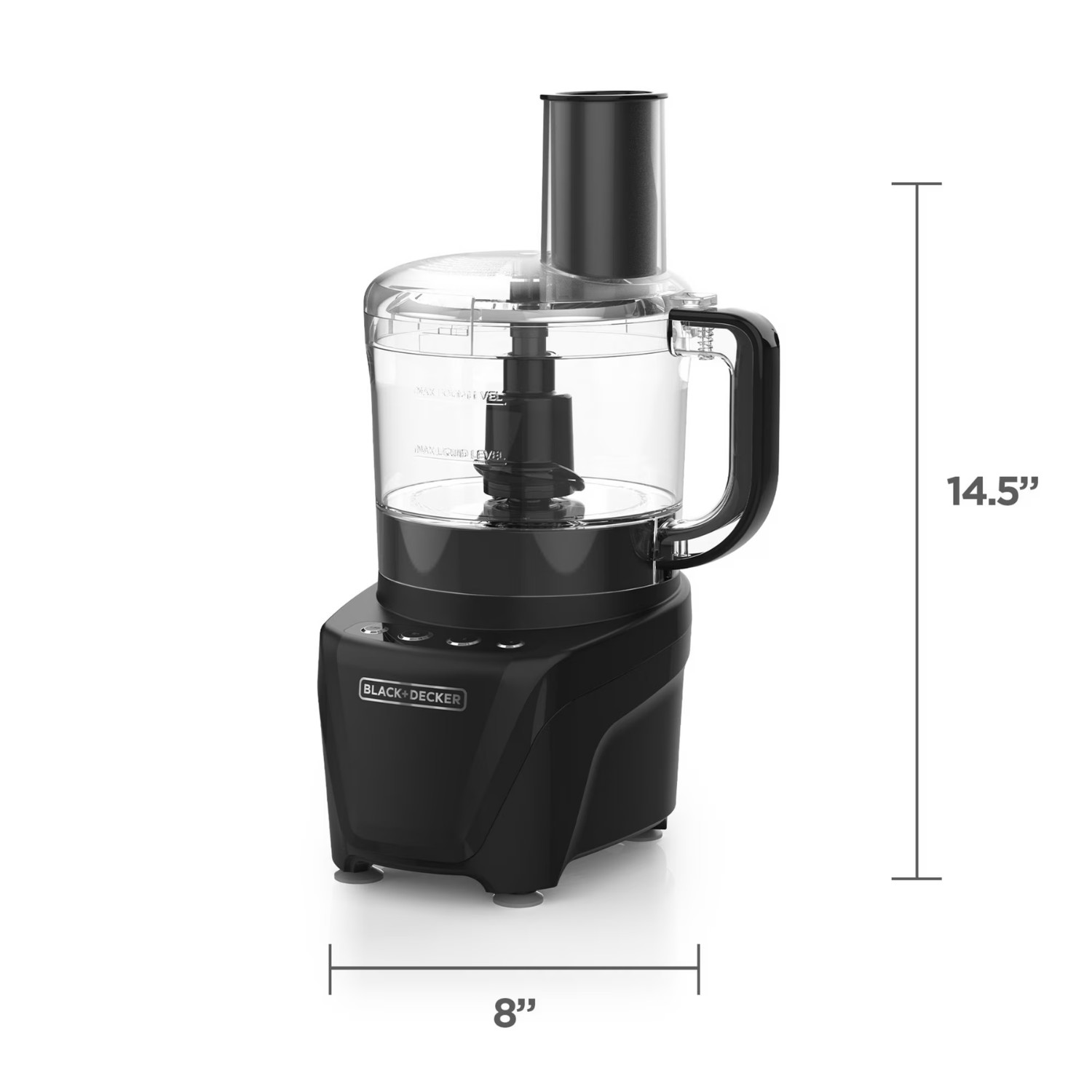 BLACK+DECKER 8 Cup Food Processor 2 Speeds Pulse Chop Slice Shred 850W