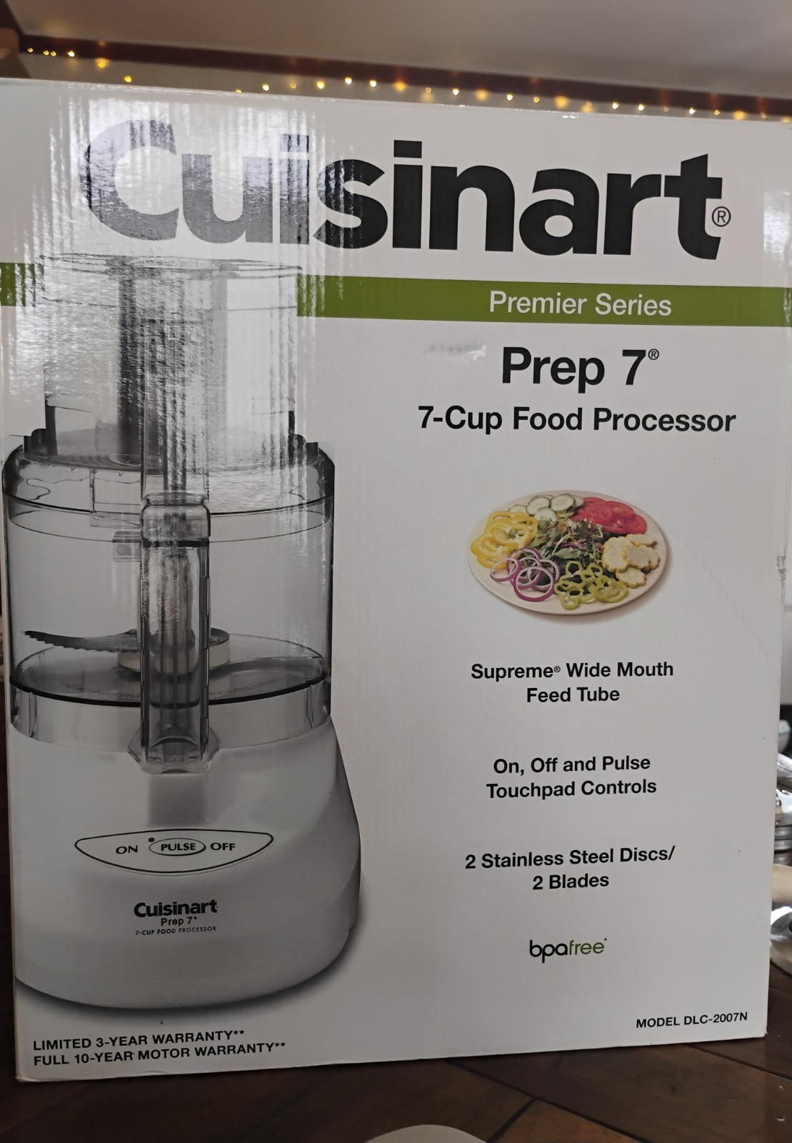 Cuisinart Prep 7 DLC-2007N Premier Series 7-Cup Food Processor Silver WORKING