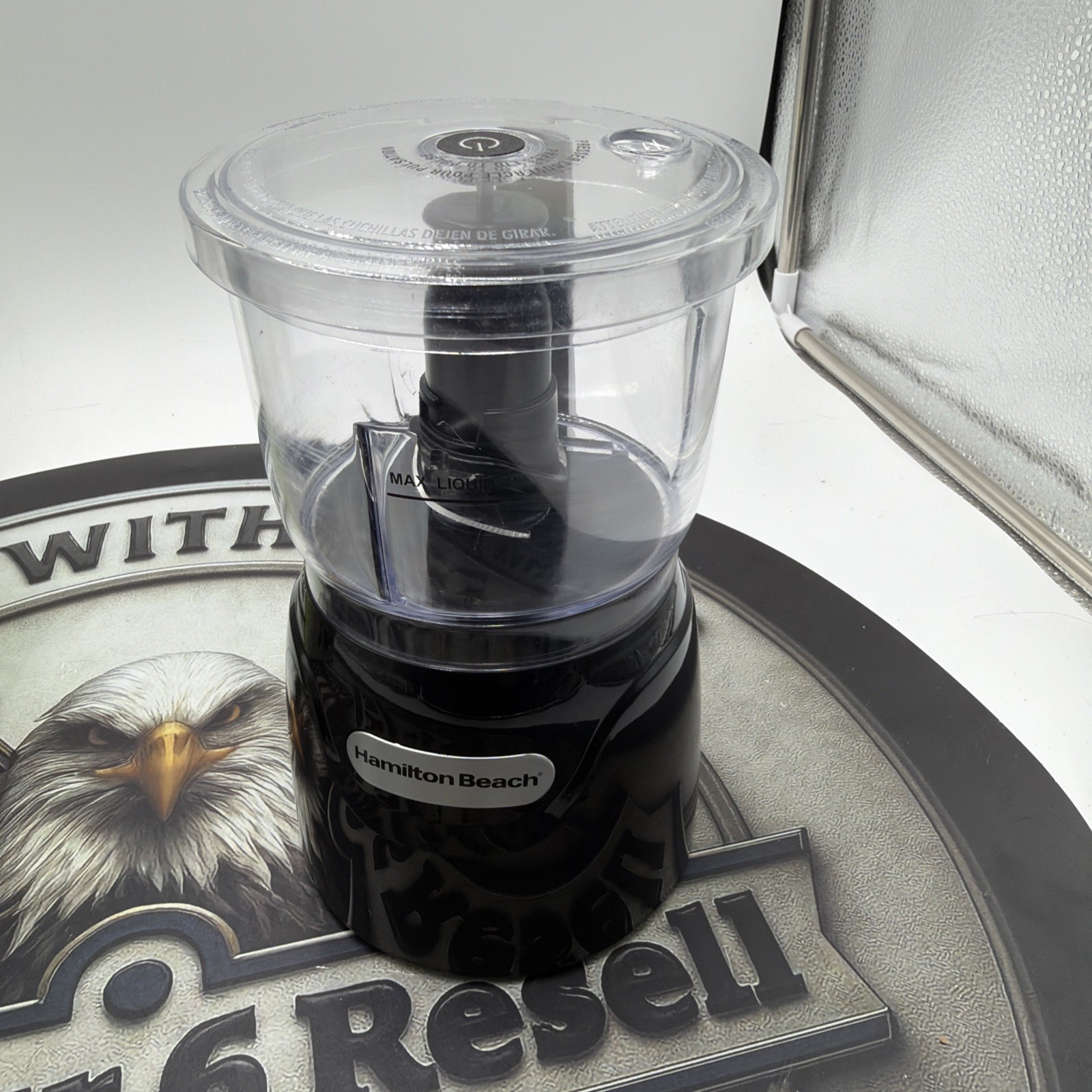 Hamilton 72850 Beach Stack & Press 3-Cup Chopper – Black