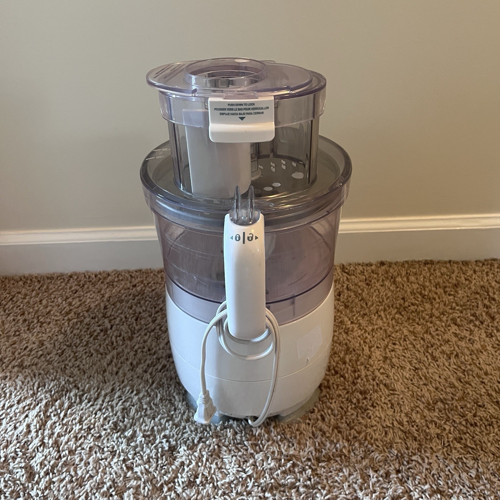 Hamilton Beach Food Processor 70590 FP11 120V White Tested Works