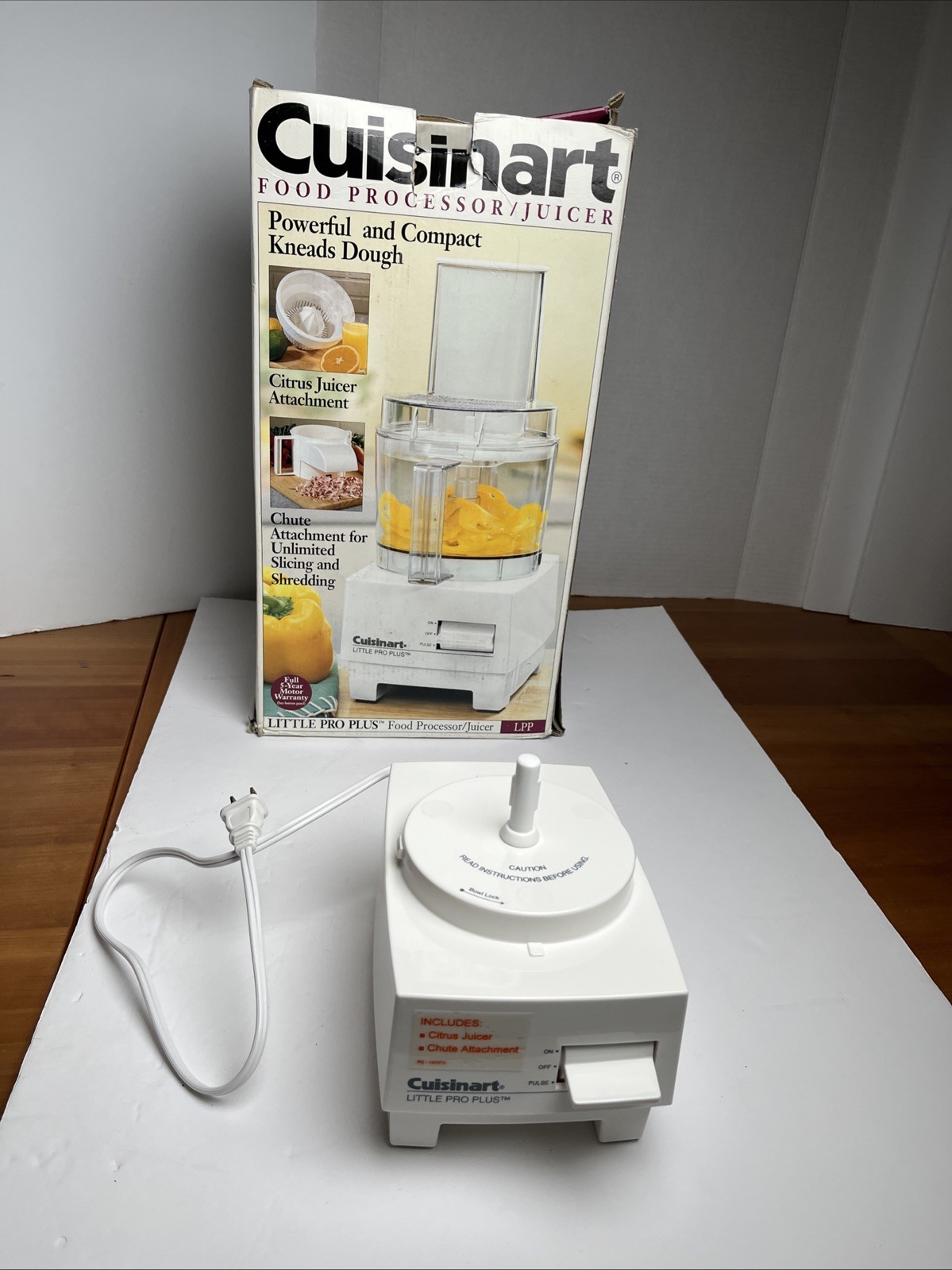 Cuisinart Little Pro Plus Food Processor Motor Base Only w/ Box – WORKS SEE VID