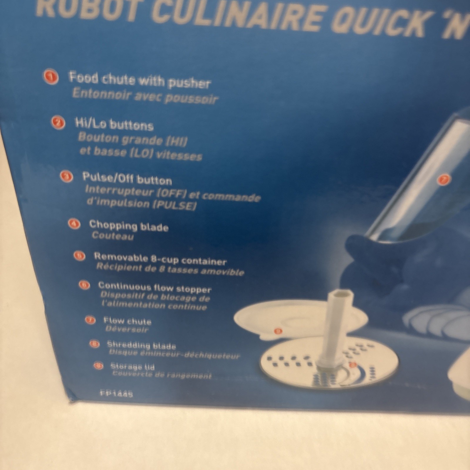 Black & Decker Quick ‘n’ Easy Plus Food Processor Model FP1445 NIB 2005