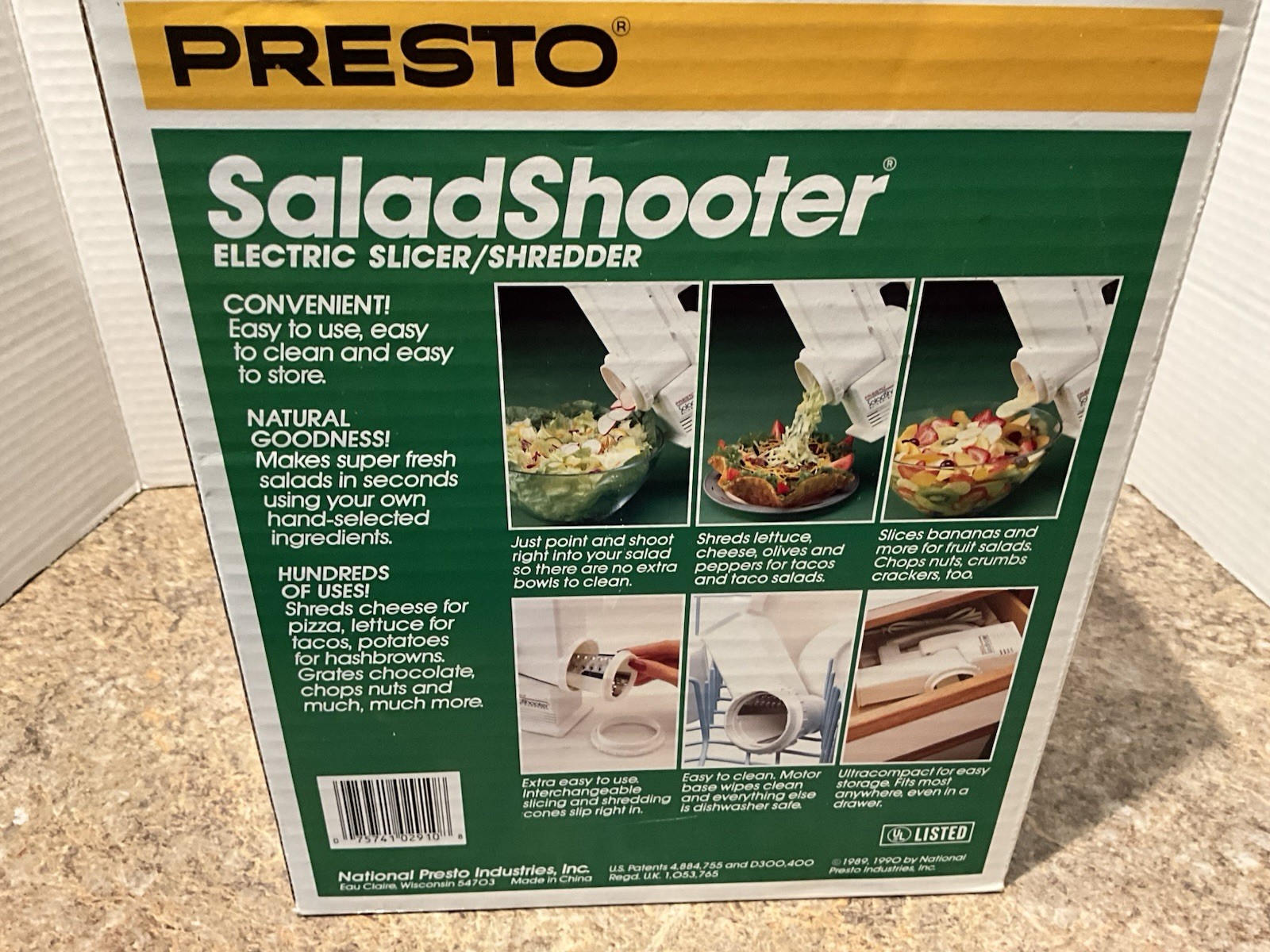 Presto 02910 SaladShooter Electric Food Slicer Shredder 120V AC New