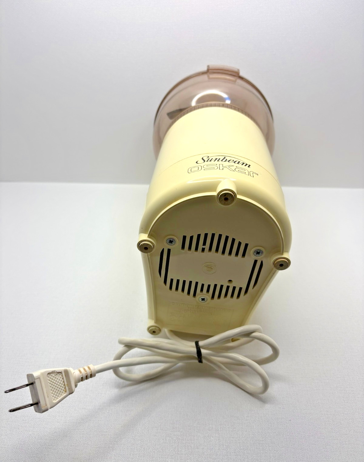 Vintage Sunbeam Oskar Chopper Food Processor Beige 14081 Tested Made in France