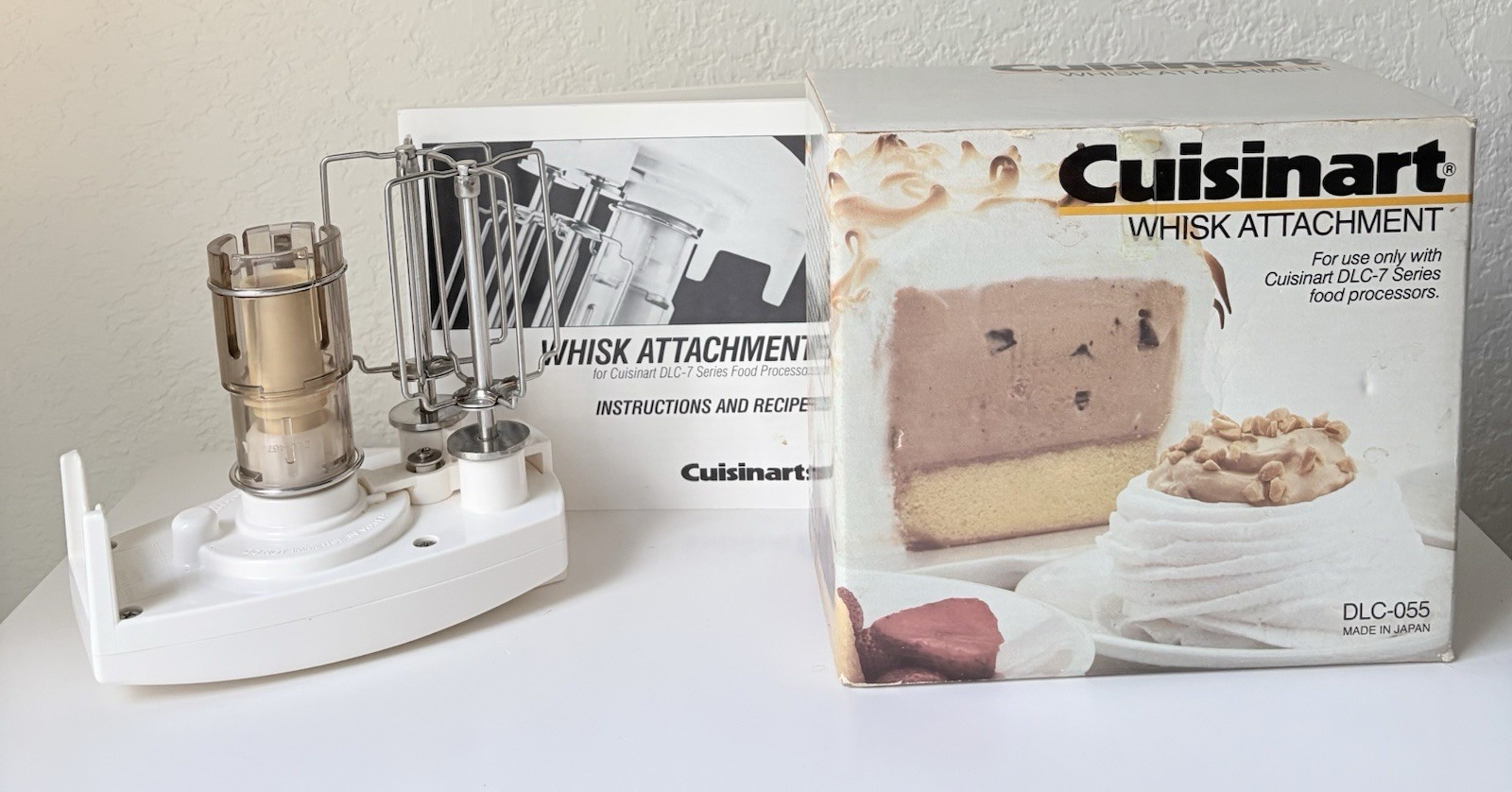 Cuisinart Whisk Attachment DLC-055 For DLC-7 Series Food Processors Made Japan