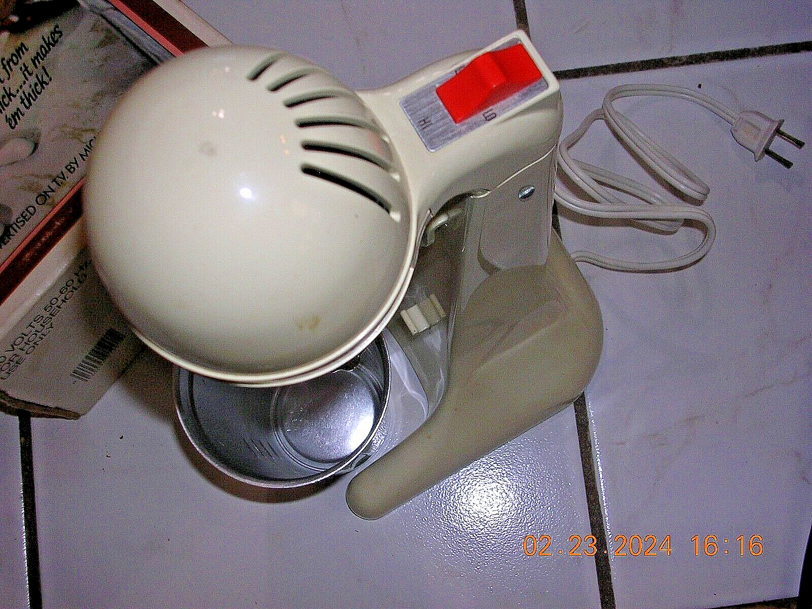 Vintage Hamilton Beach Scovill DrinkMaster 727 AL Almond Milkshake Mixer
