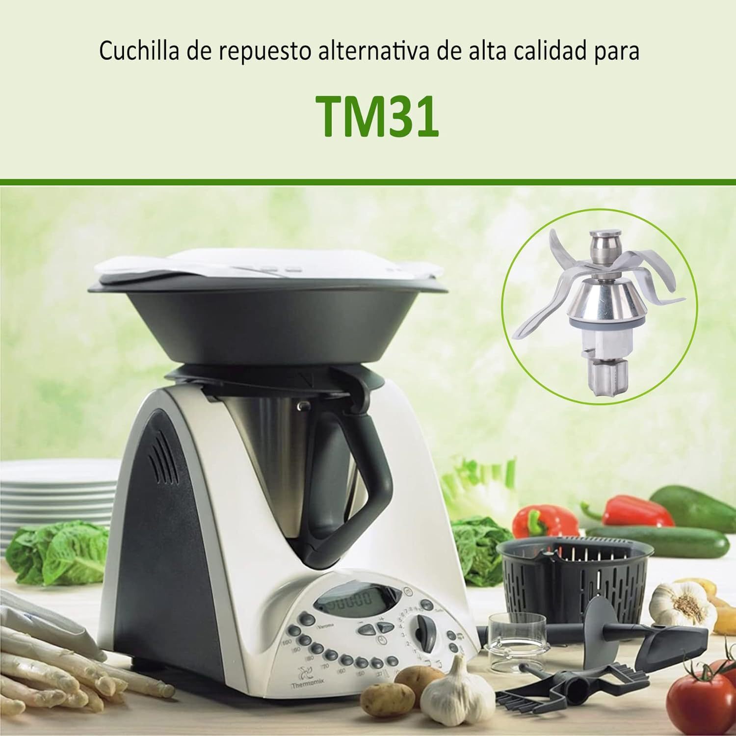 Replacement For Vorwerk Thermomix Stainless steel TM31 Blender Blade Knife Fit