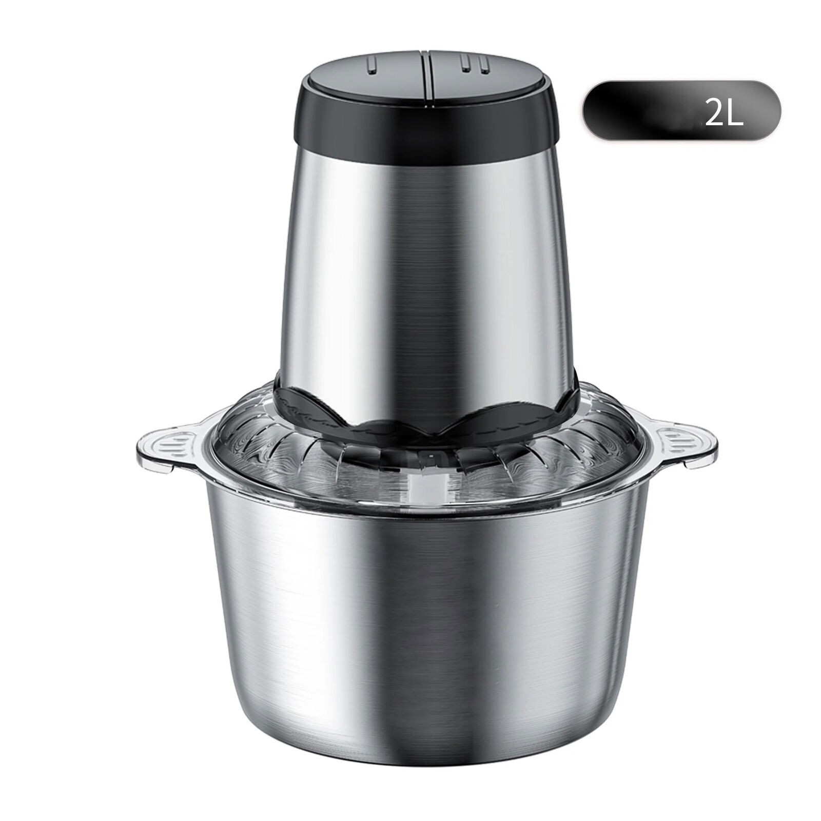 2L Electric Food Chopper Electric Stainless Steel Processor Meat Grinder Mixer
