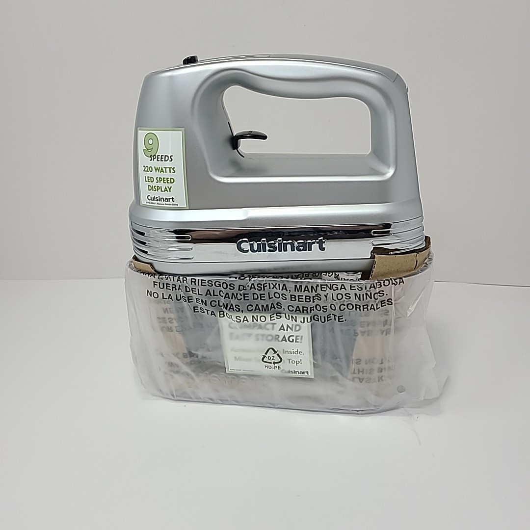 HM-90BCS CUISINART Power Advantage PLUS 9 Speed Hand Mixer – BRUSHED CHROME