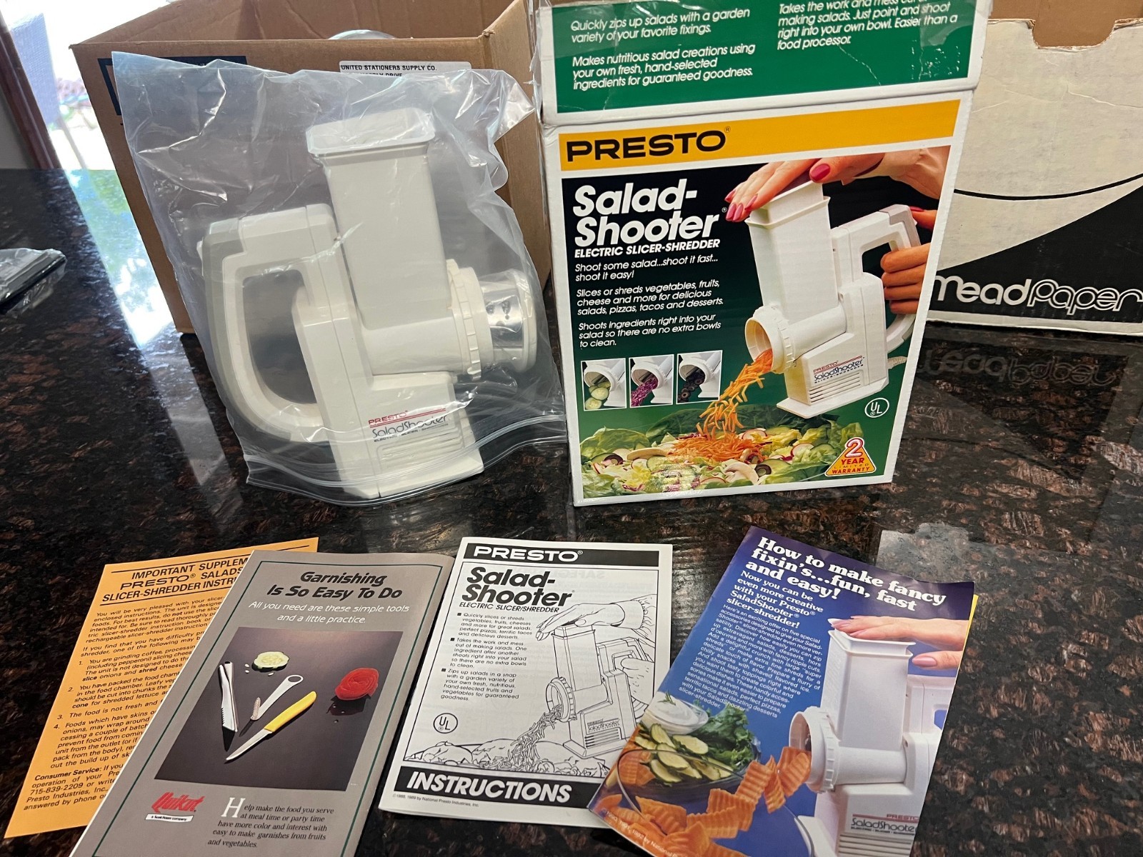 Presto Salad Shooter Electric Slicer (Open Box)