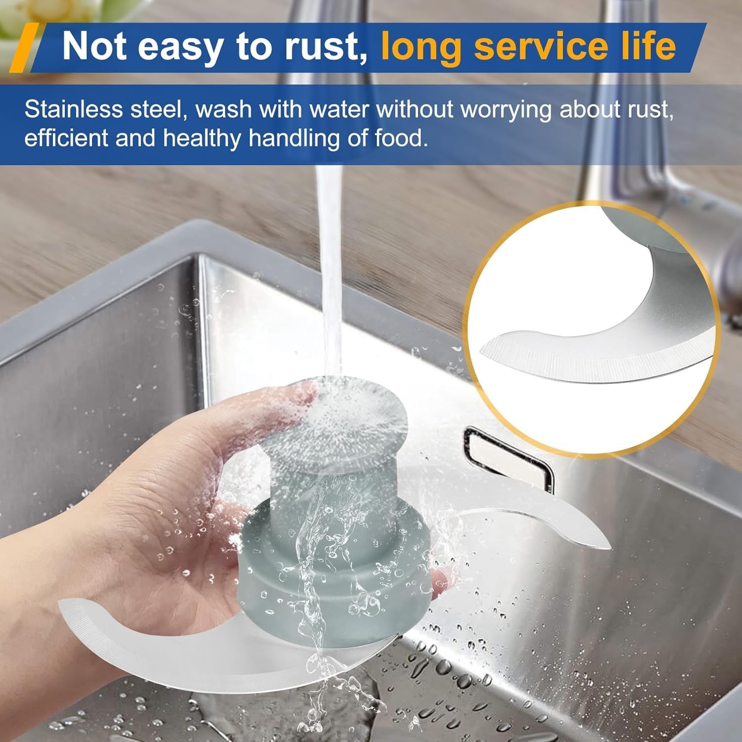 Food Processor Blade Compatible with Robot Coupe R201 R2 R2A R2N R2B R2U Stai…