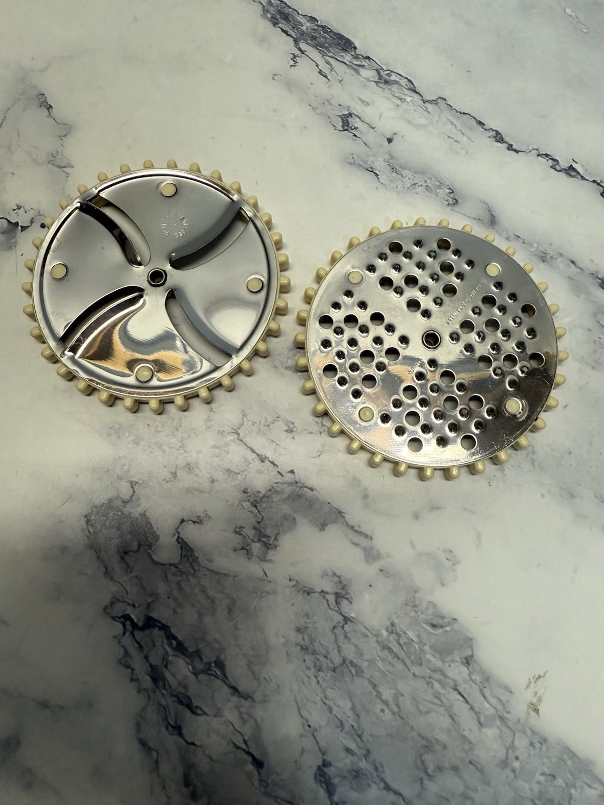 Vintage Gemco Set Of 2 Replacement Blades For Manual Food Processor