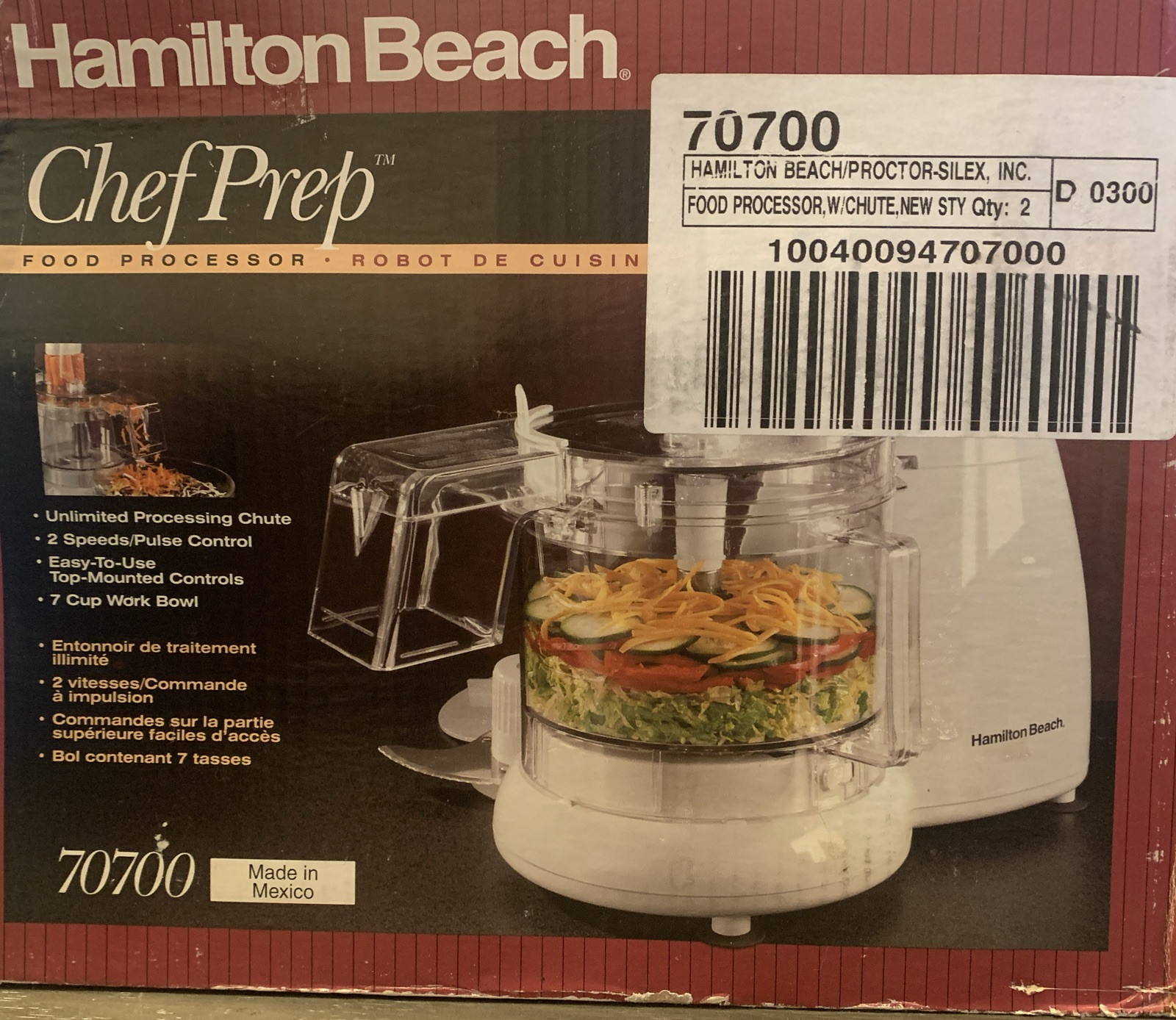Hamilton Beach 70700 7 Cups Food Processor. New In Box.