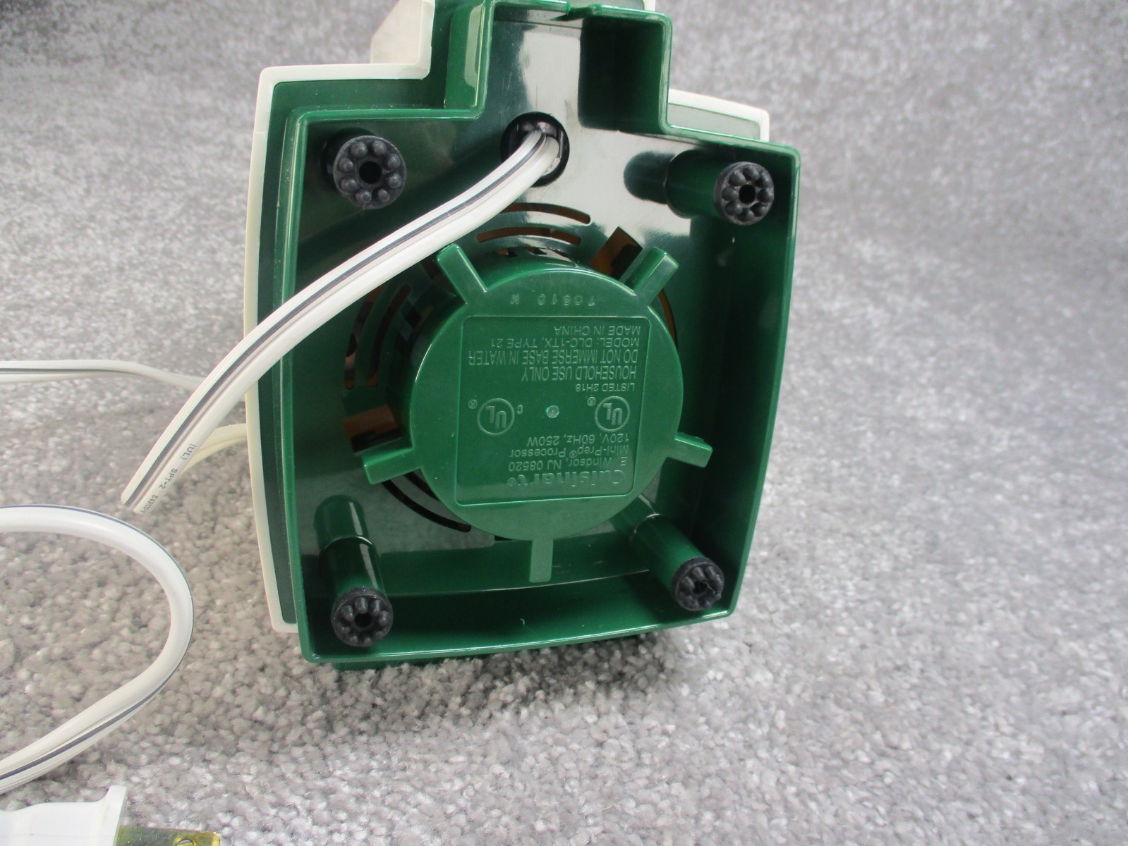 Cuisinart Mini-Prep Processor Motor Base Replacement Part DLC-1G White Green