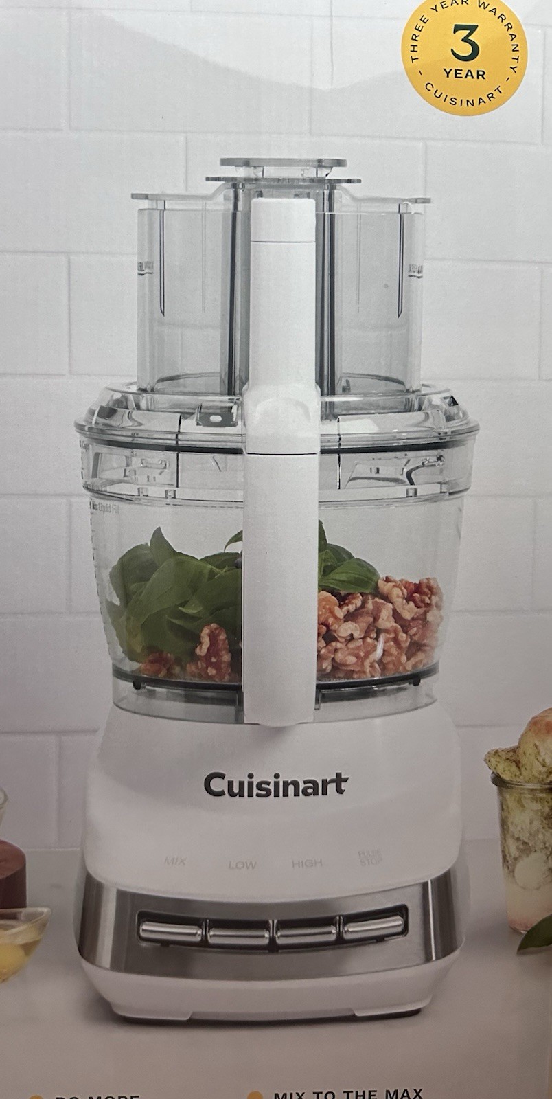 Cuisinart FP-130 Core Custom 13-Cup Food Processor, White, 🎁Great Price🎁