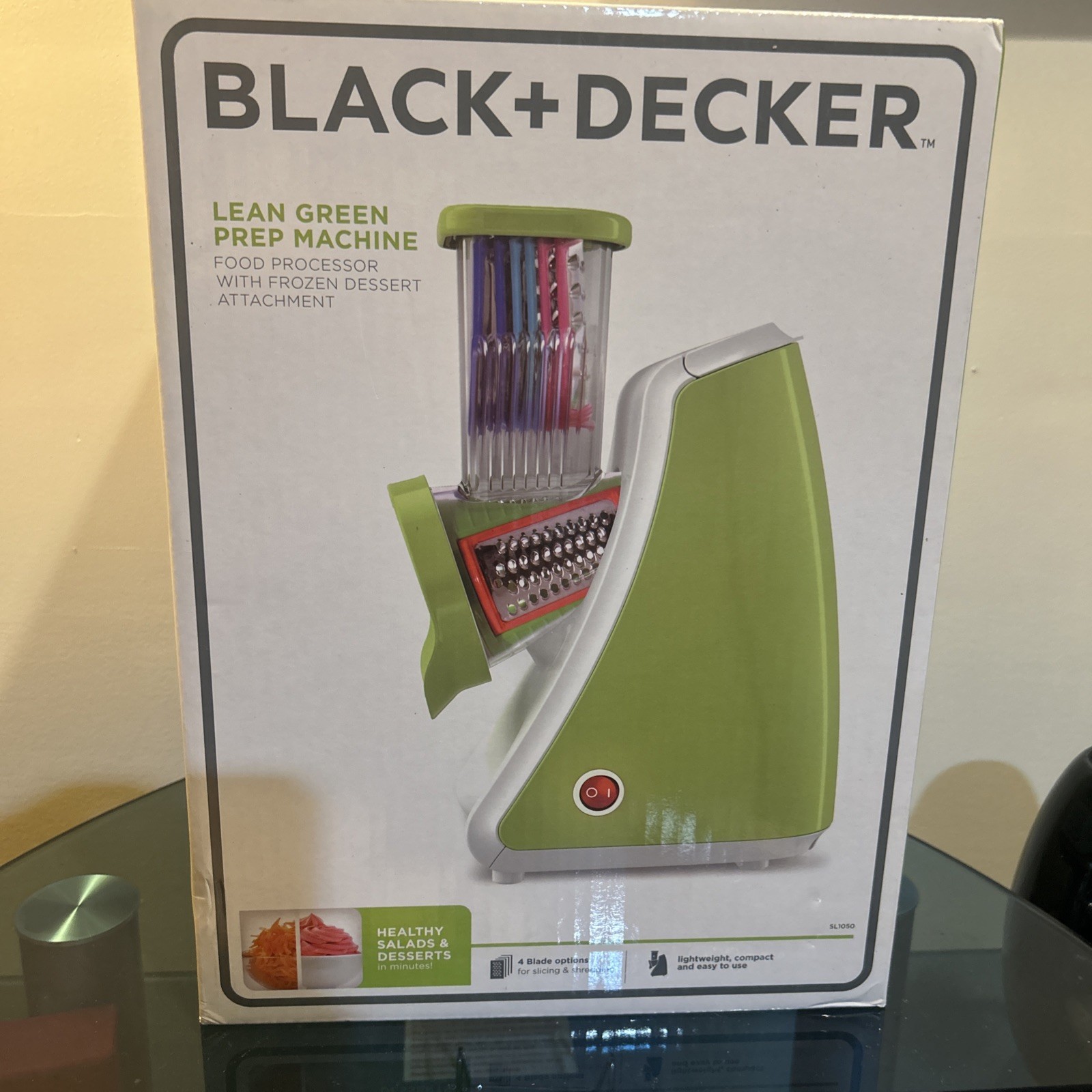Black & Decker Lean Green Prep Machine Food Processor +Frozen Dessert Attachment