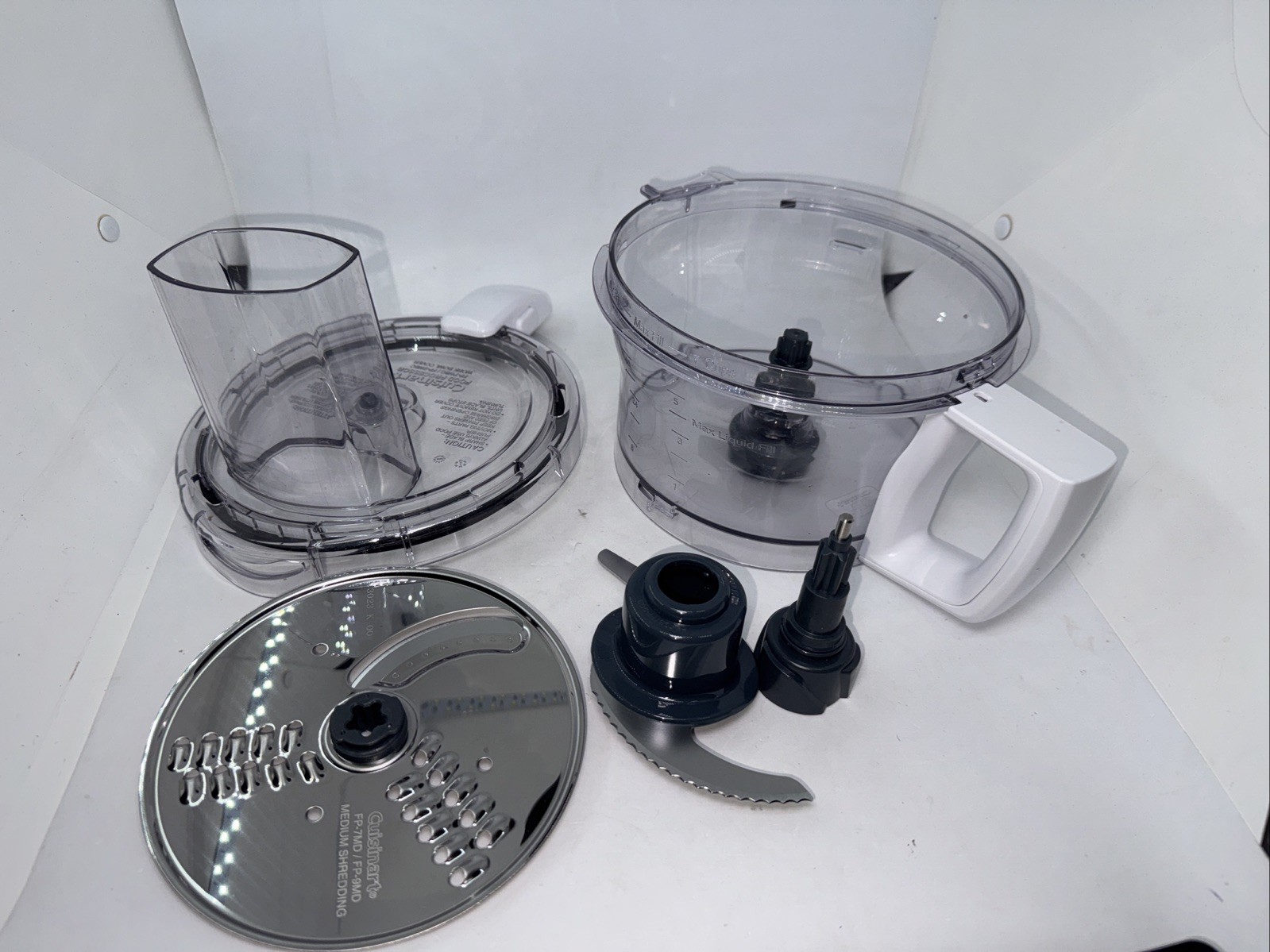 Cuisinart FP-7 FR 7-Cup Food Processor, White Tested Works Fine .