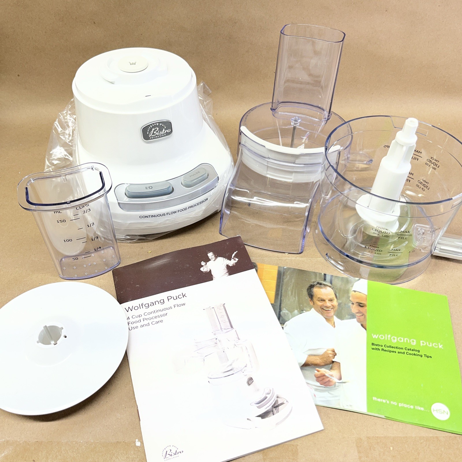 Wolfgang Puck 4 Cup Continuous Flow Food Processor Bistro Collection BFPR0035CF
