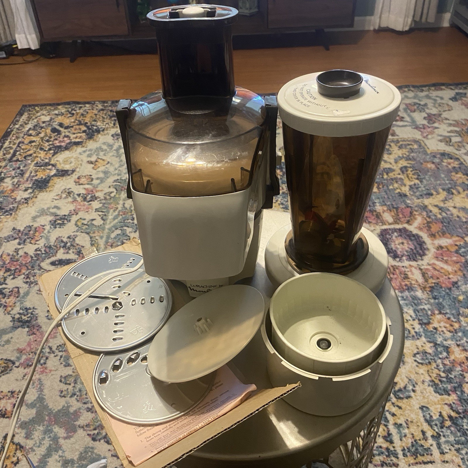 La Machine Moulinex 390 & 354 Vintage Deluxe Food Processor Precision Food Prep