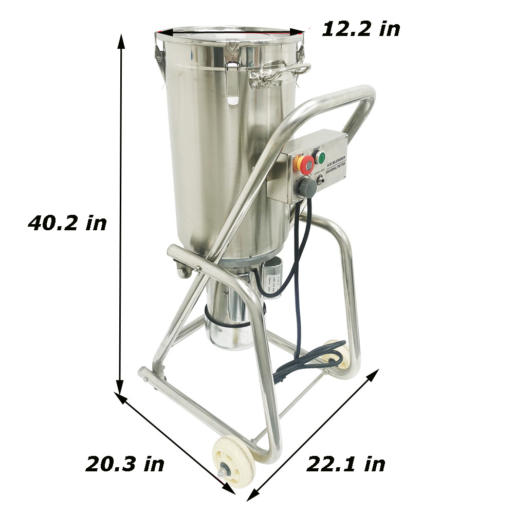 110V 32L Commercial Vegetables Fruits Ginger Garlic Crusher with Tiltable Bowl