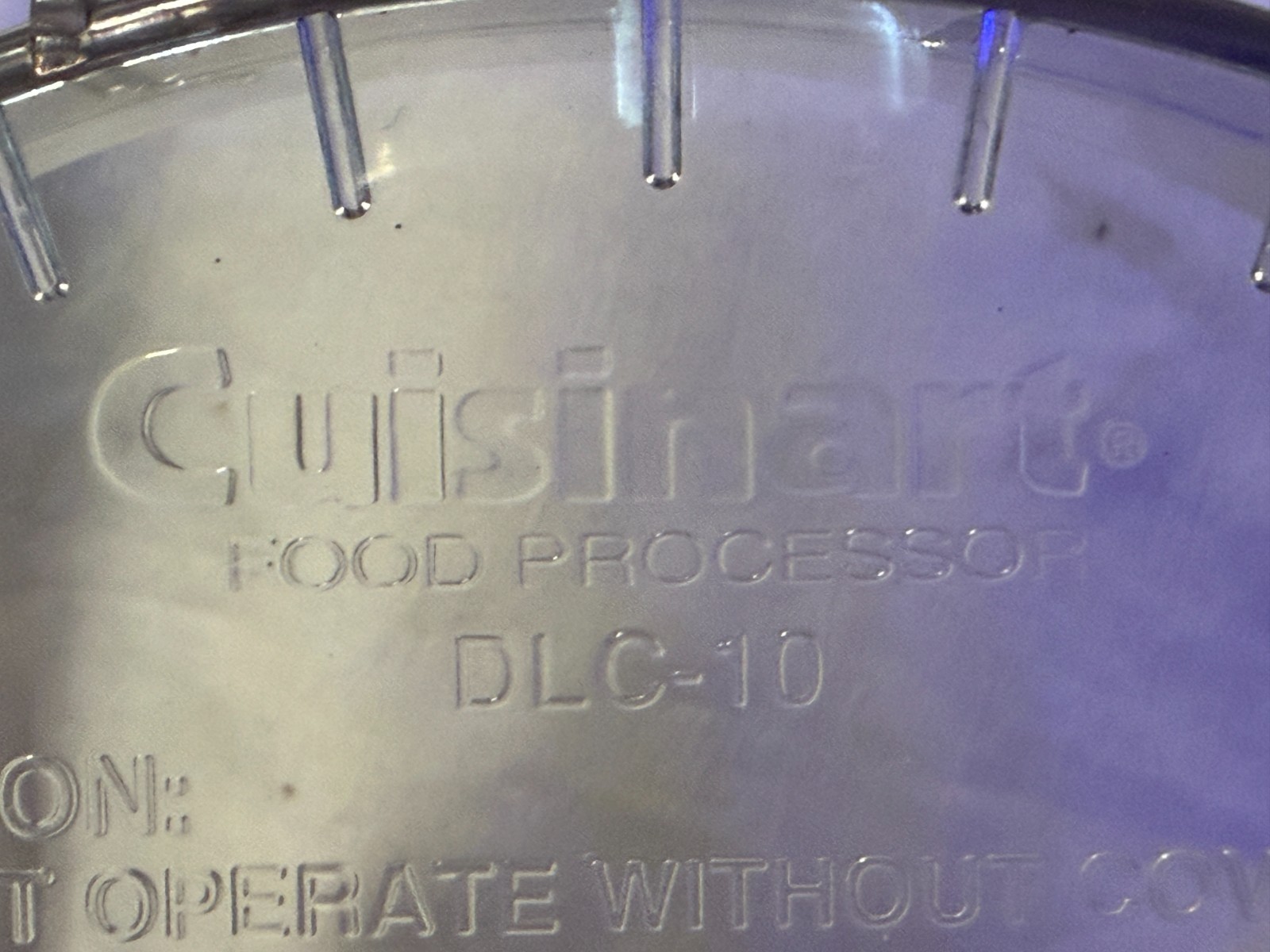 Cuisinart Pro Classic DLC-10 DLC-118BGTX 7 Cup Lid + Chute + Pusher