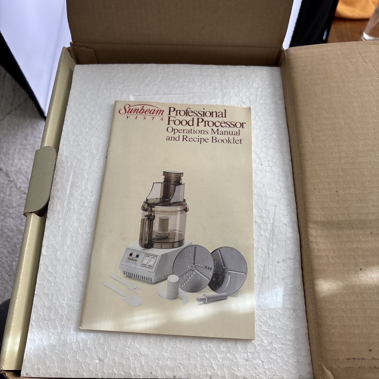 Vtg Sunbeam Vista Professional Food Processor 84071 Tested Working(NEW RARE)