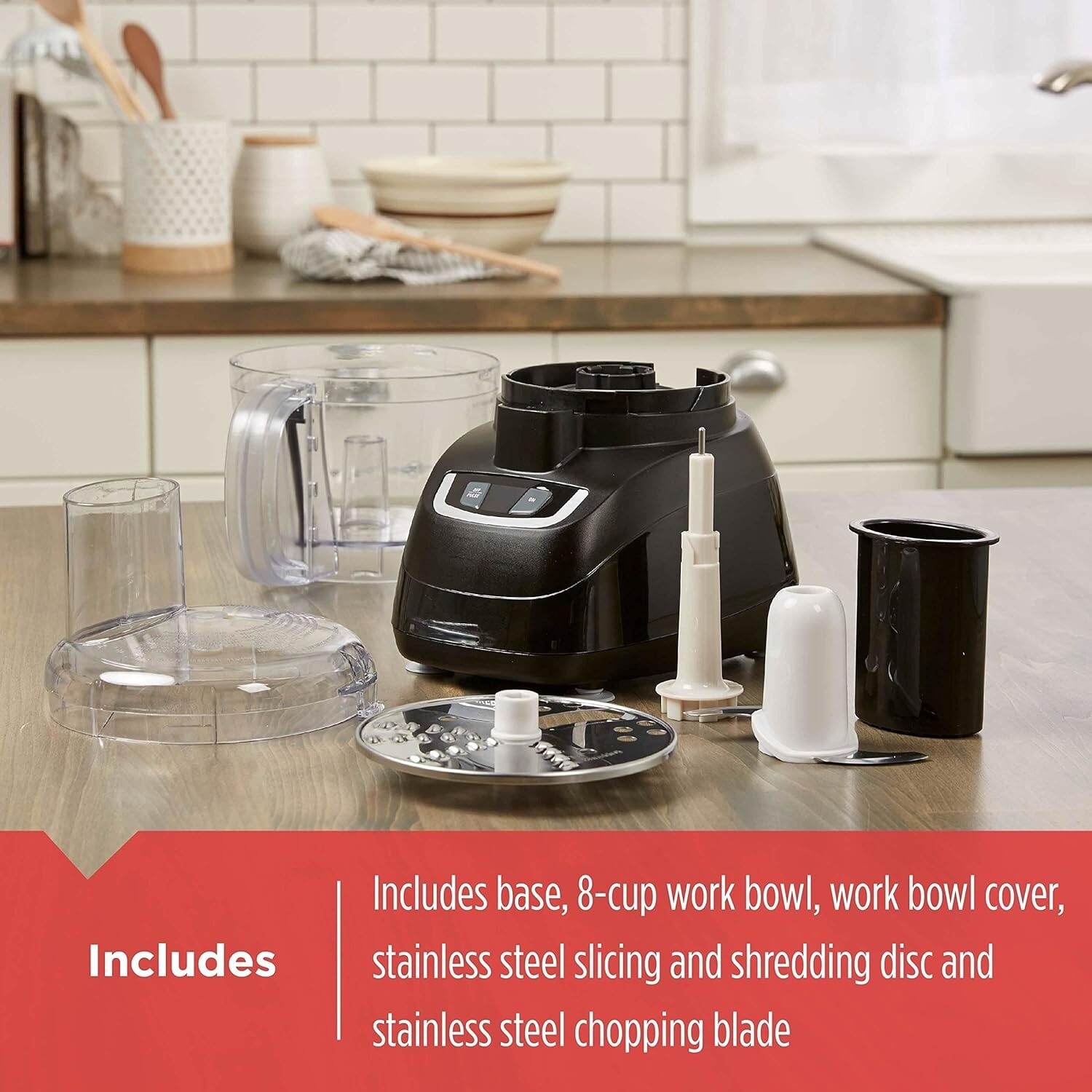 Procesador De Alimentos De 8 Tazas Acero Inoxidable Potente 450 W Nuevo 2024
