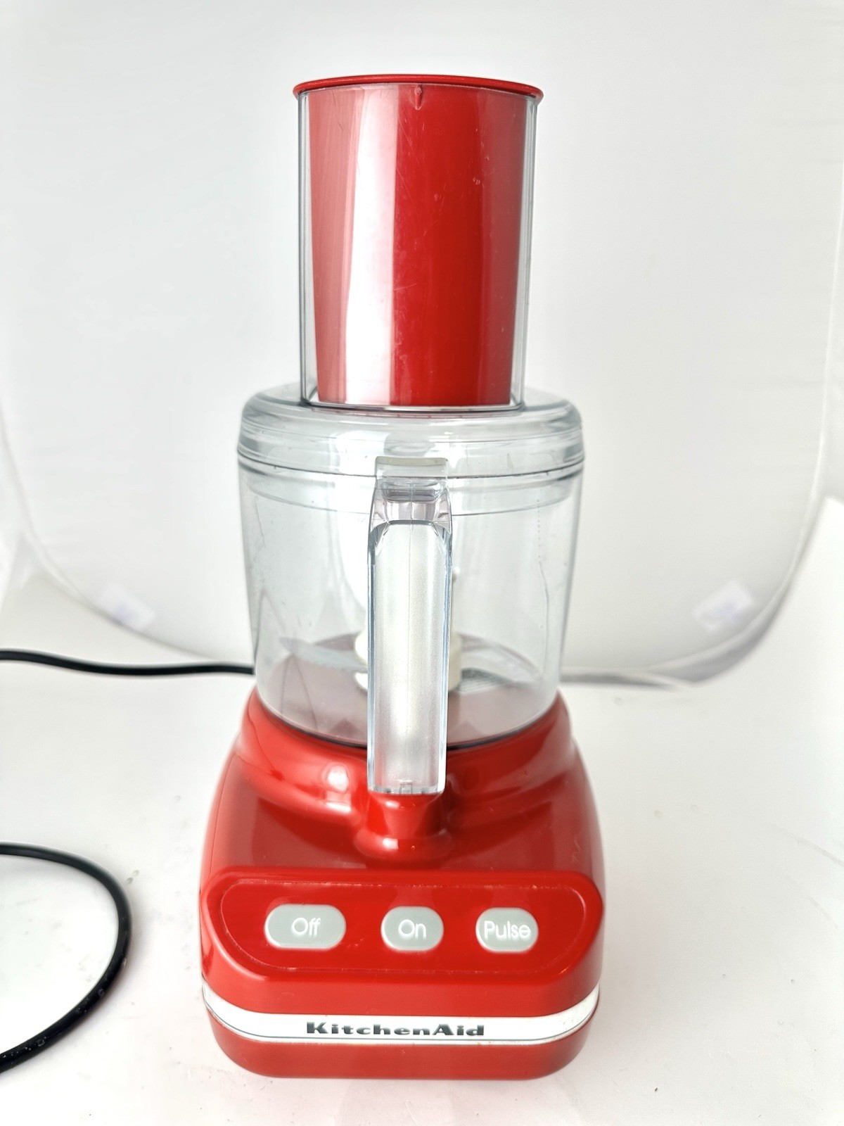 KitchenAid 5 Cup Little Ultra Power Food Processor RRKFP350 ER, Red, Works Well