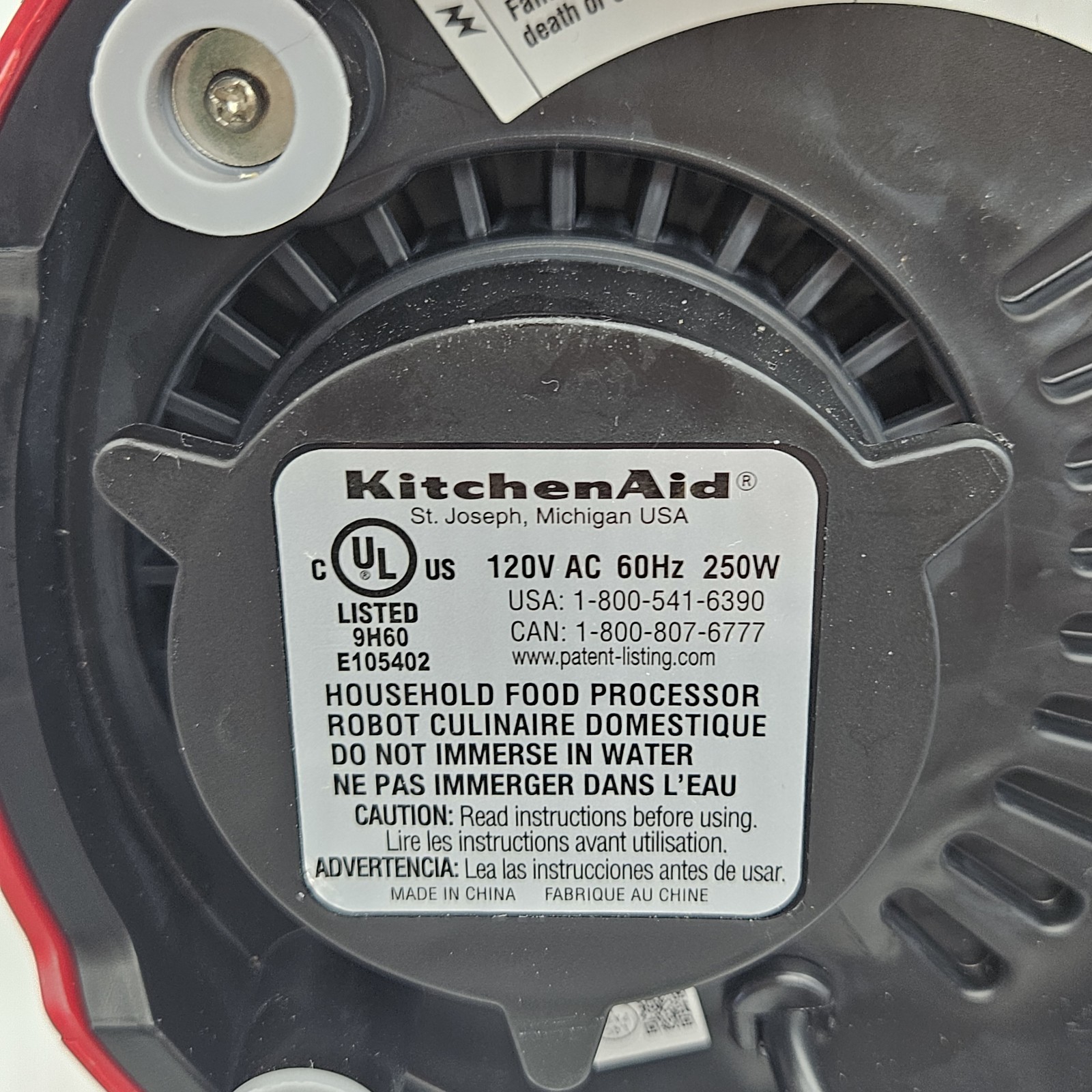 KitchenAid KFP0921ER 9-Cup Food Processor – Empire Red