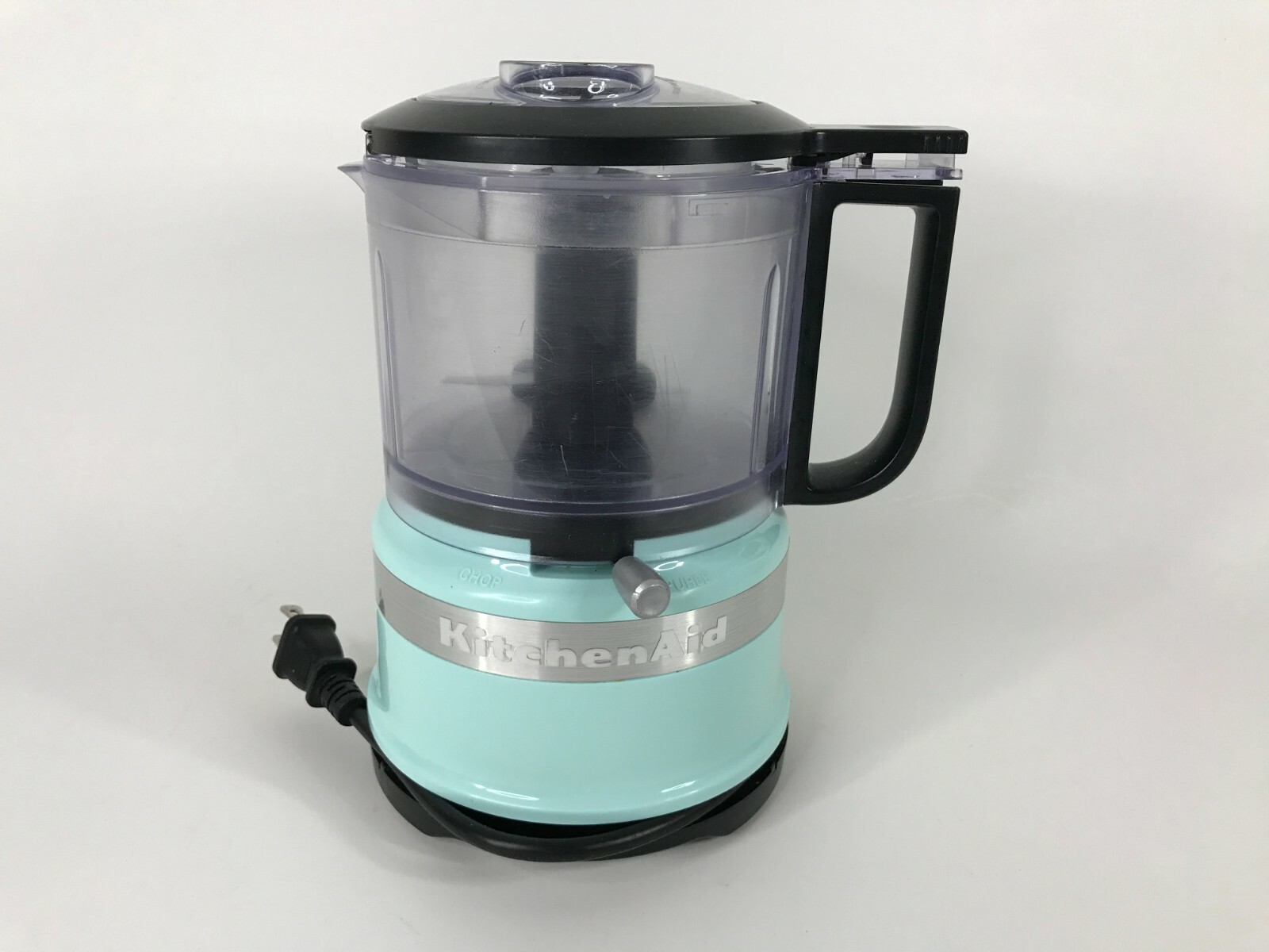 KitchenAid RKFC3516AQ 3.5 Cup Mini Food Processor – Aqua Sky Blue USED