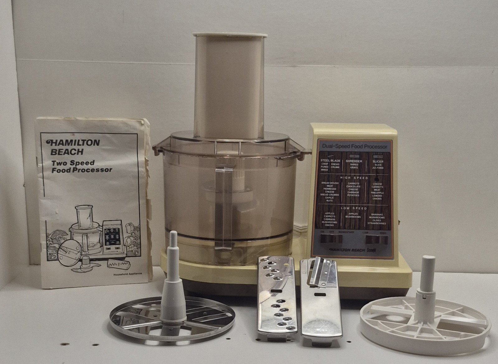 Vintage Hamilton Beach Scovill Dual Speed Food Processor Model 702-3 TESTED