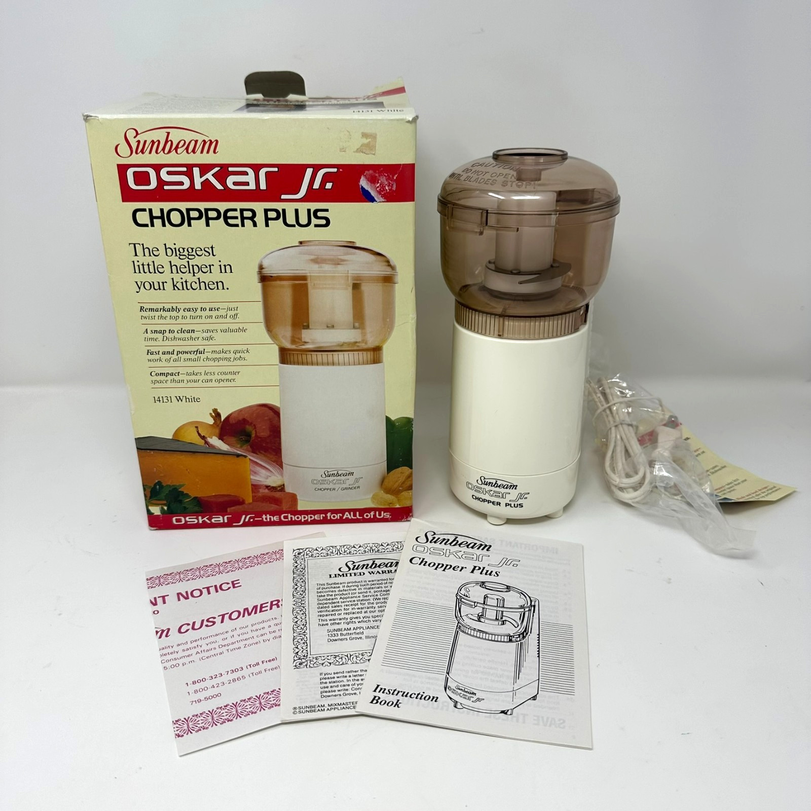 Sunbeam Oskar Jr. Chopper Plus | #14131 | New | Open Box