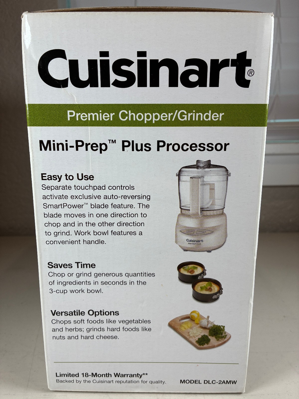 New Open Box Cuisinart DLC-2AMW Mini-Prep Plus Processor Premier Chopper/Grinder