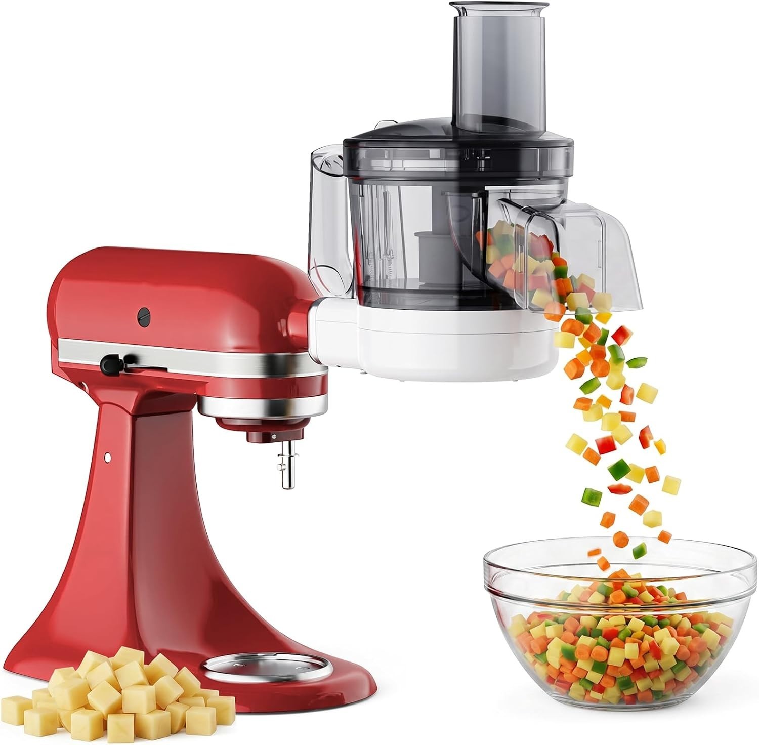 Efficient 5-in-1 KitchenAid Food Chopper and Dicer with Quick Cleanup & Storage