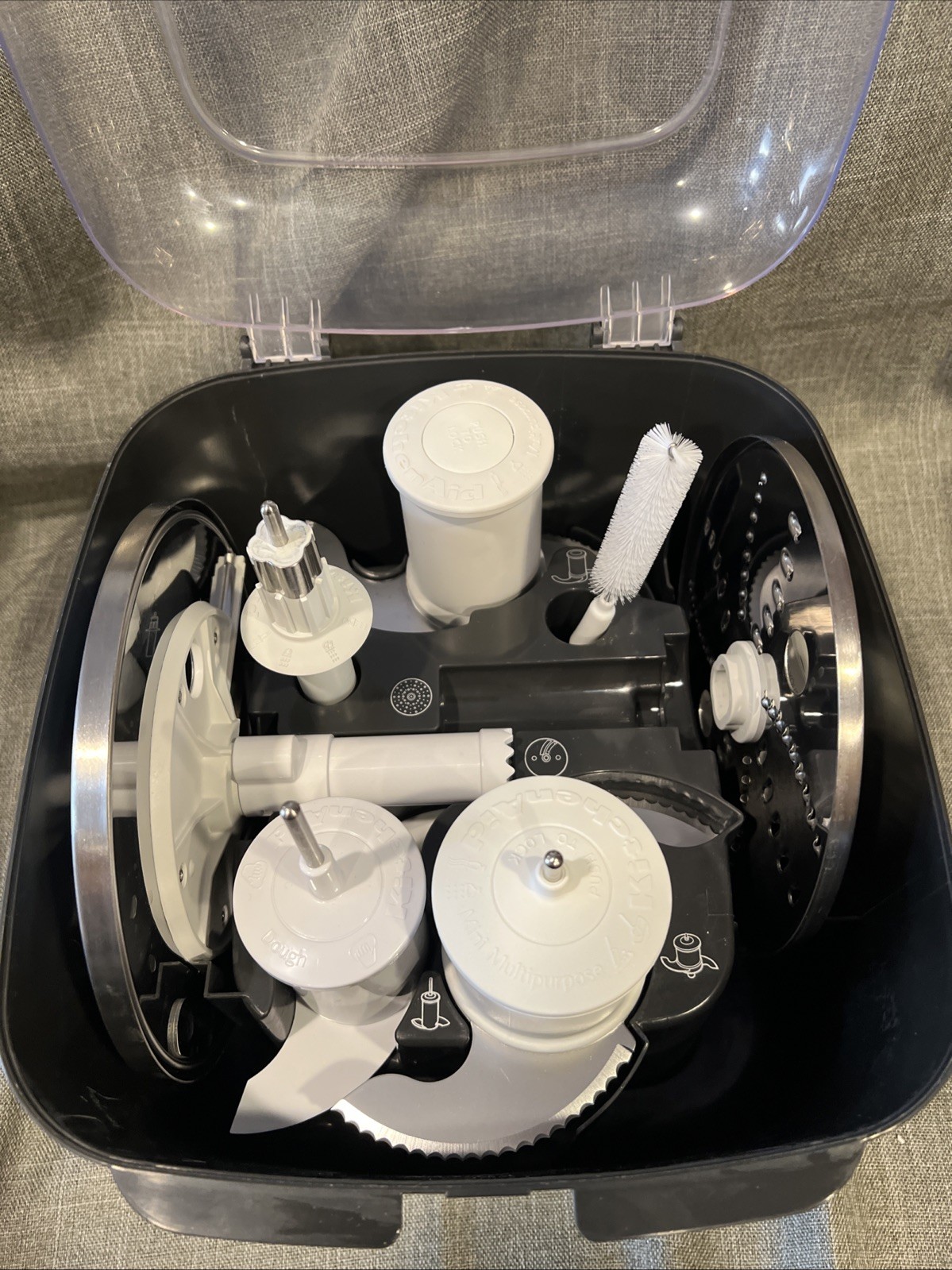 KitchenAid 14-Cup KFP1466ER Food Processor Attachment Tool Kit & Case- EUC