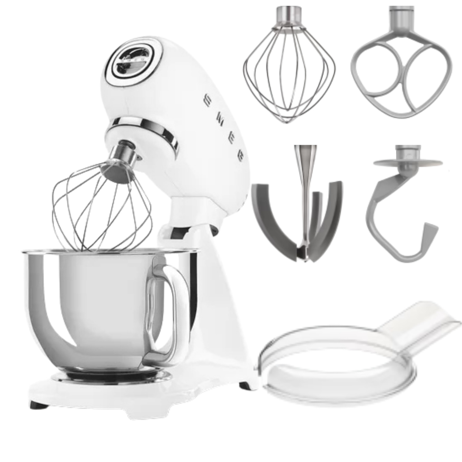 SMEG SMF03WHEU Food Processor 50s Style White Full Color Italian Design Best