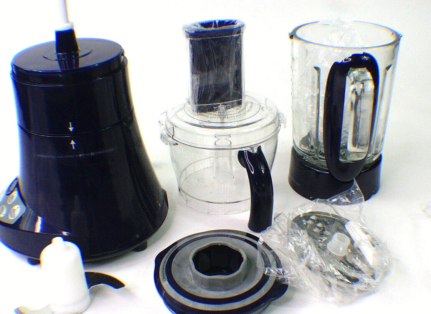 NEW Wolfgang Puck Bistro Collection Food Processor BLUE BBLFP001 W/ Blades