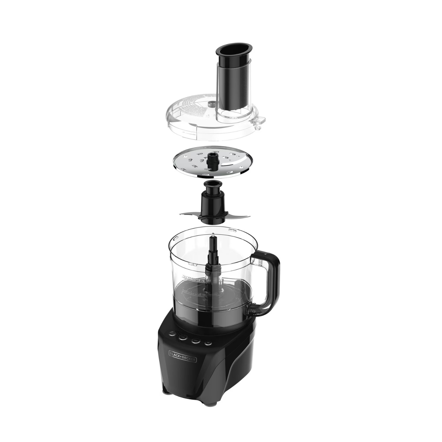 BLACK+DECKER 8 Cup Food Processor 2 Speeds Pulse Chop Slice Shred 850W