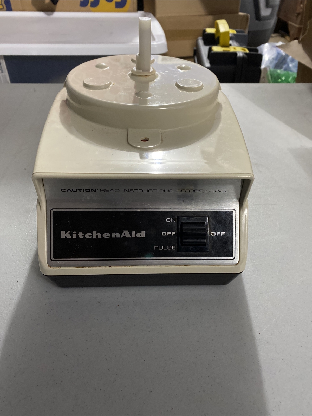 Vintage Kitchen Aid Hobart Food Processor KFP 400 Tested Works! Base Unit Only