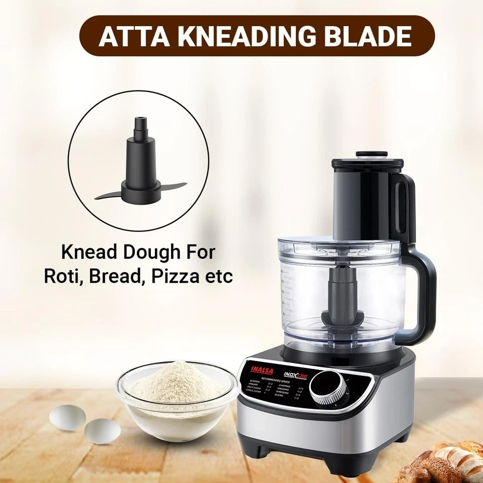 INALSA food processor kitchen with Mixer Grinder Juicer 1200W 3 Jars 2.5L 220V