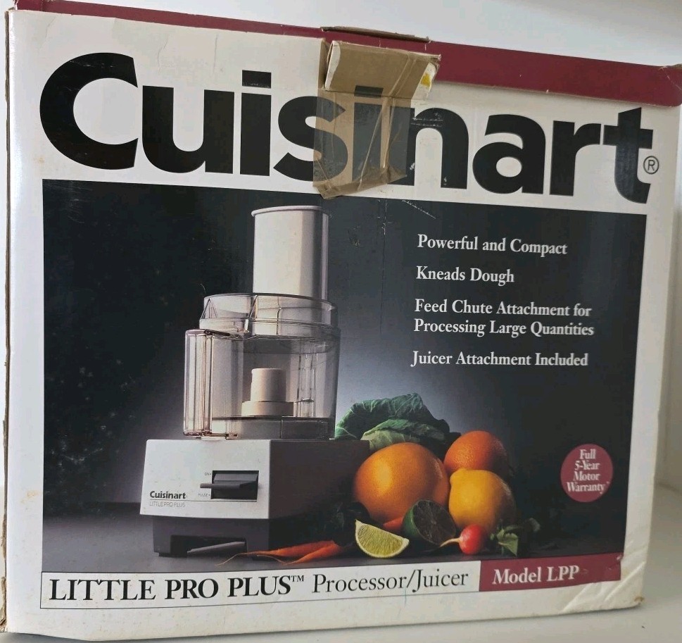 Cuisinart Little Pro Plus LPP Food Processor Juicer Complete in Box