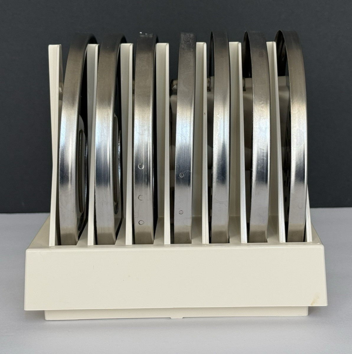 Vintage Cuisinart DLC-8 (7) Disc Set & Holder Made Japan DLC-834 837 836