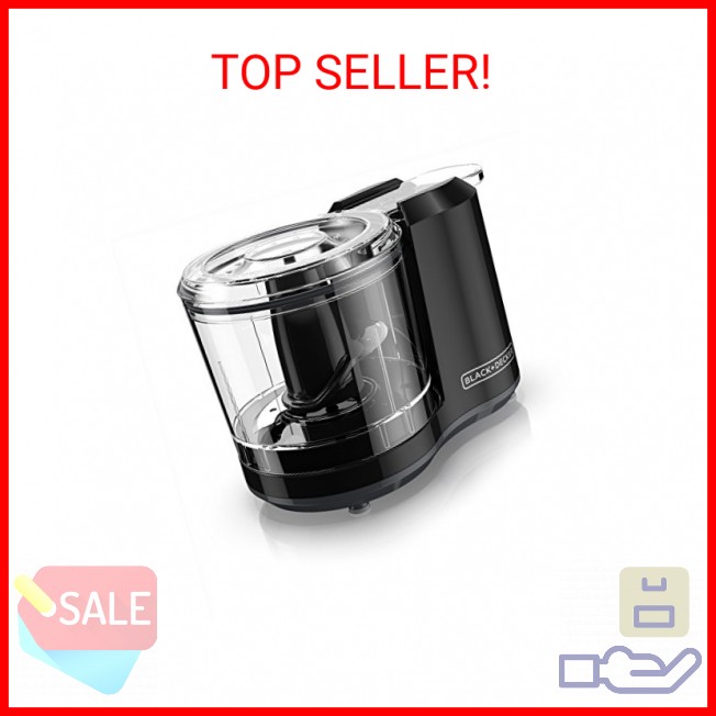 BLACK+DECKER 1.5-Cup Electric Food Chopper, One Touch Pulse, 150W Motor, Stay-Sh
